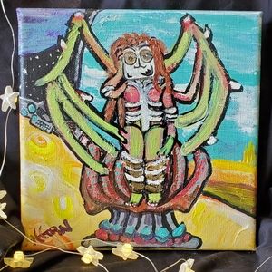 8x8 Original Acrylic Painting "Kerrigan Queen of Blades"